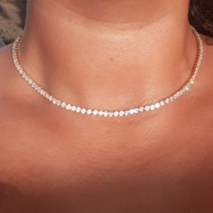 New Tennis Choker 14k Gold Filled Necklace